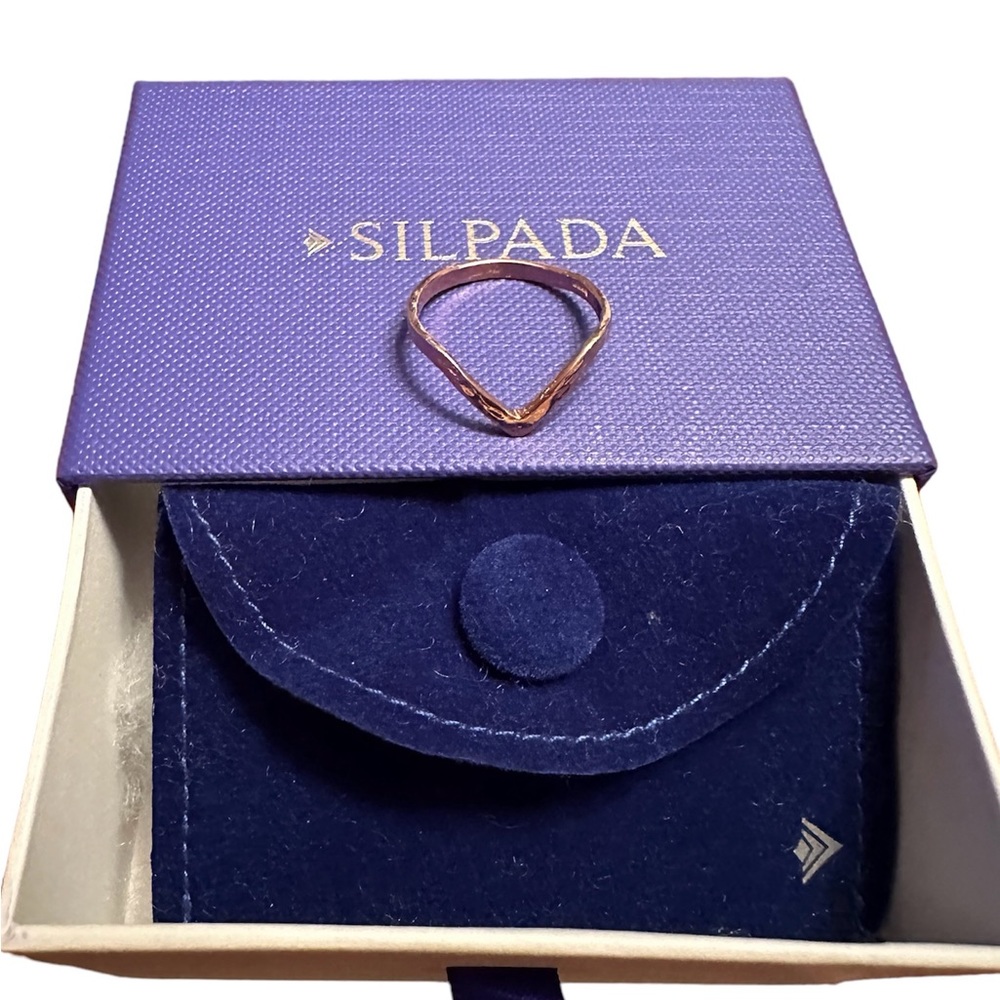 NWT Silpada Cascade Ring Rose Gold Size 7